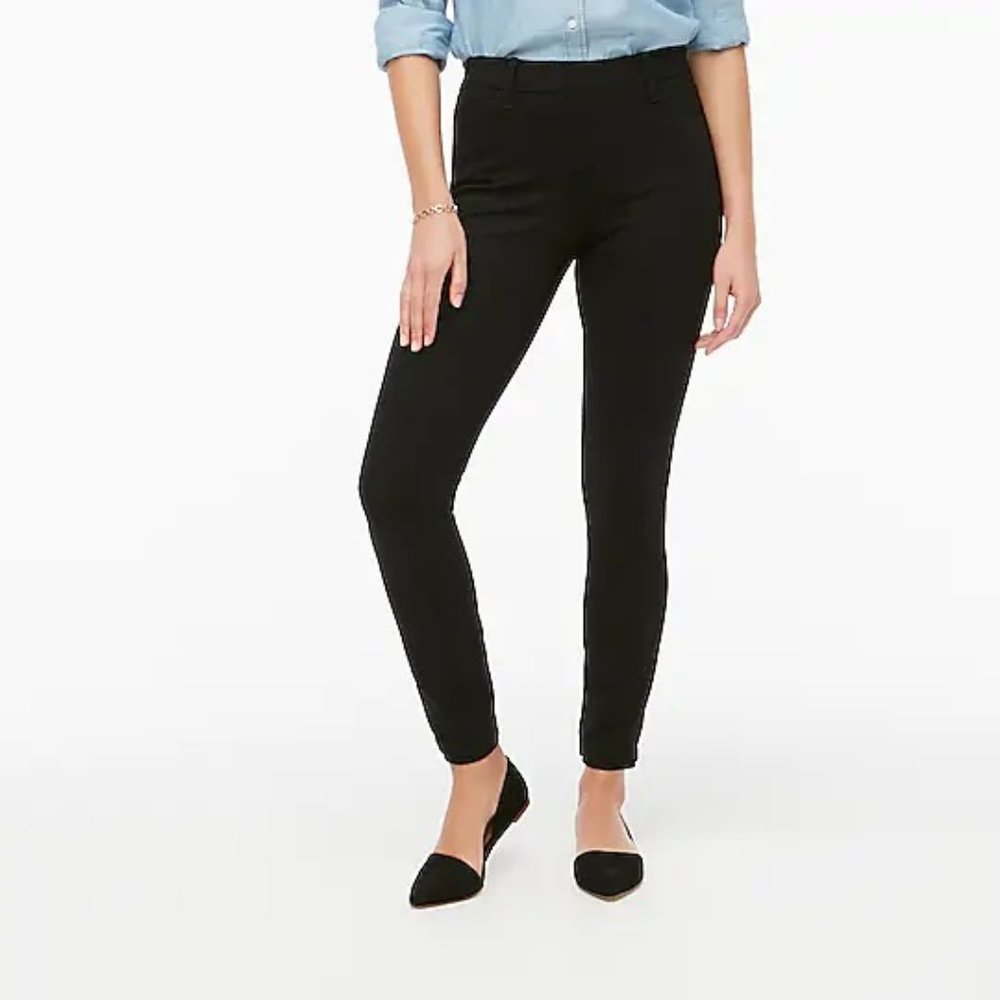 J. Crew The Gigi Pant Solid Black Ponte Knit
